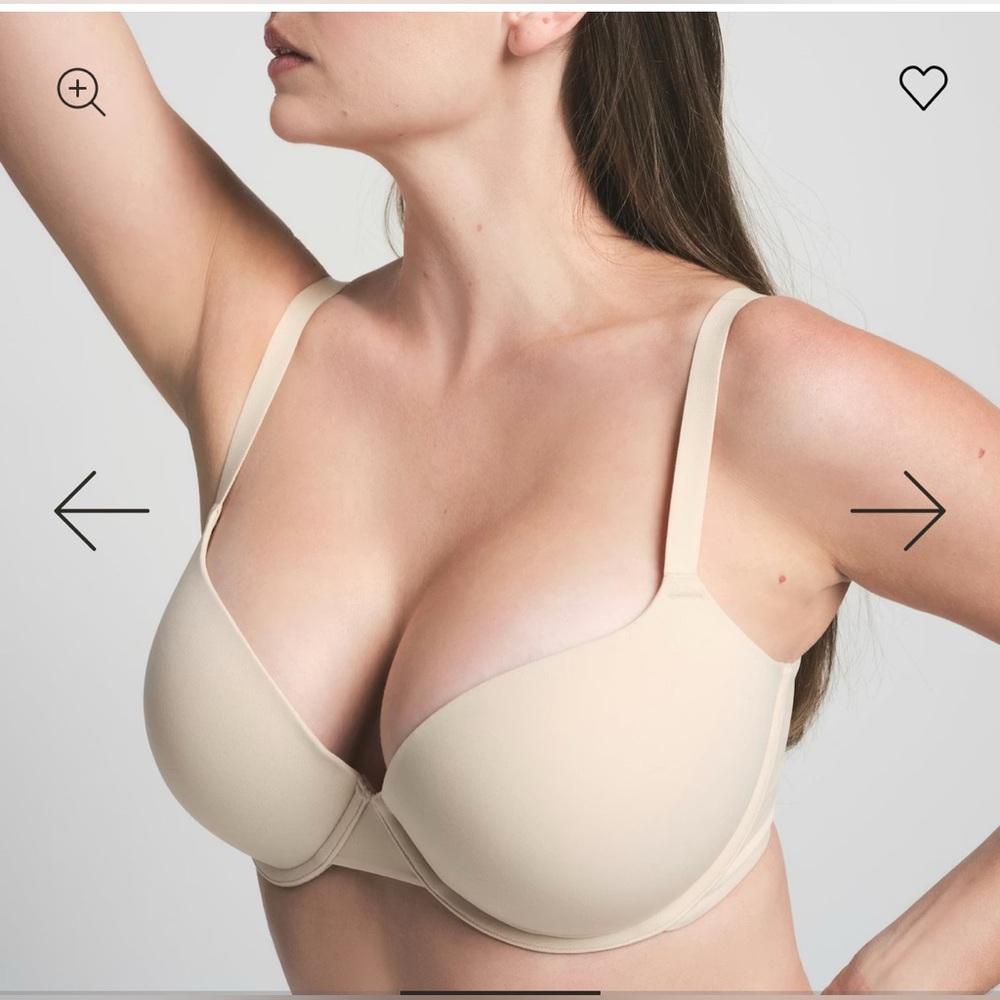 SKIMS NWT Fits Everybody Push-Up Demi Bra 38C *SAND